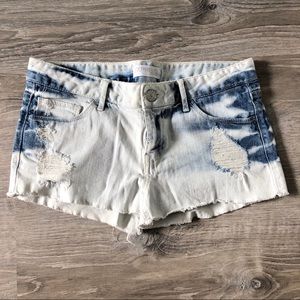 Express Distressed Jean Shorts